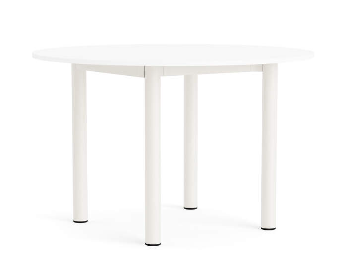 Stôl Annex Round Ø120, cream white/white laminate