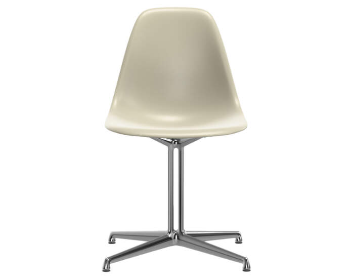Stolička Eames DSL, pebble/polished aluminium