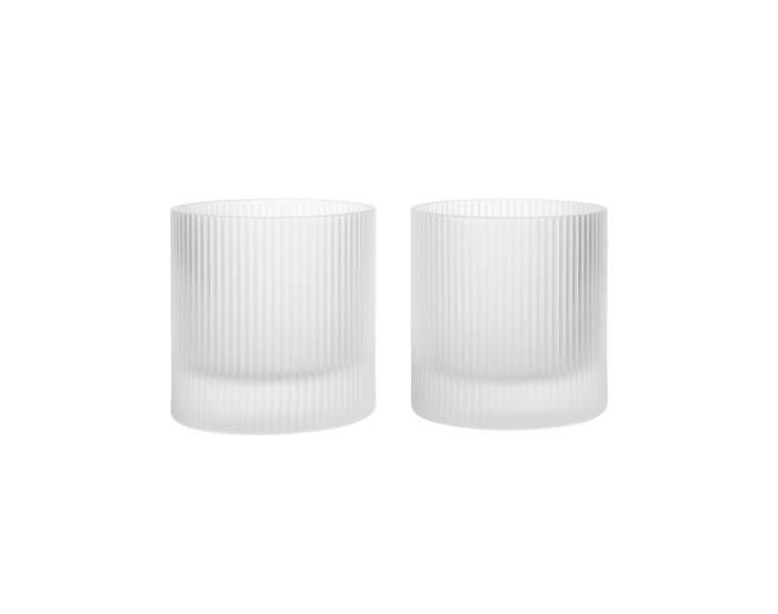 Poháre na vodu Ripple Tumbler set 2 ks, frosted