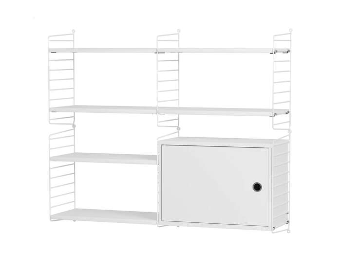 Policová zostava String Living Room R, white