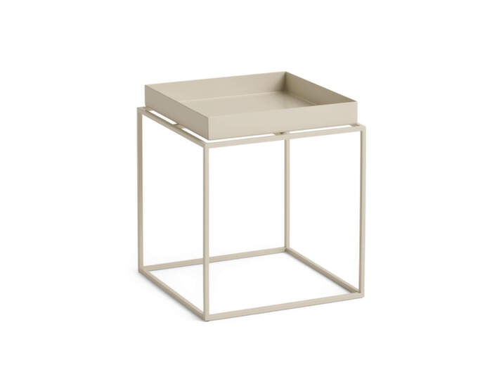 Stolek Tray Table 30x30, warm beige