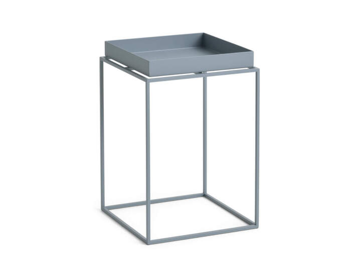 Stolek Tray Table 30x30 High, pigeon blue