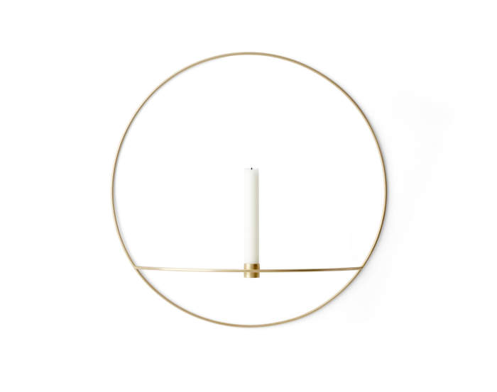 Nástenný svietnik POV Circle Candleholder L, Brass