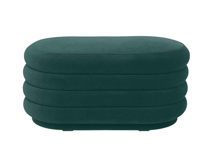 Pouf Oval medium, dark green