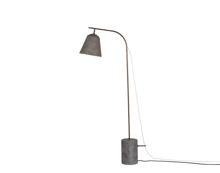 Line One Floor Lamp, oxidized