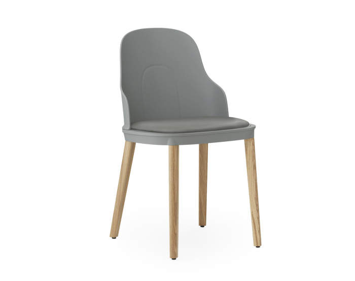 Allez Chair Oak/Leather, grey