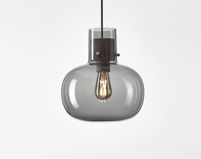 Awa Medium PC1129 Lamp, grey / walnut
