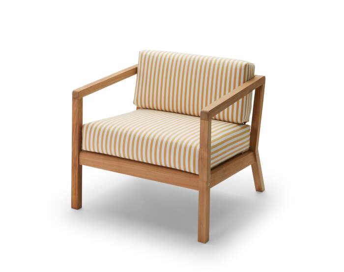 kreslo-Virkelyst Chair, golden yellow stripe