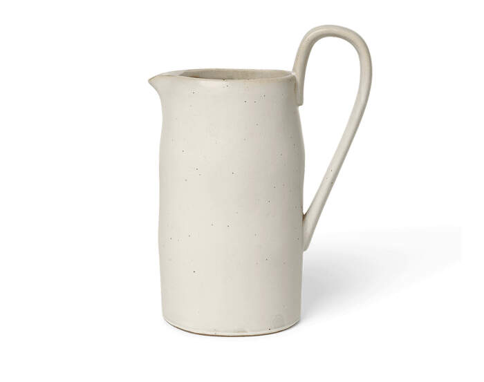 dzban-Flow Jug, off-white speckle