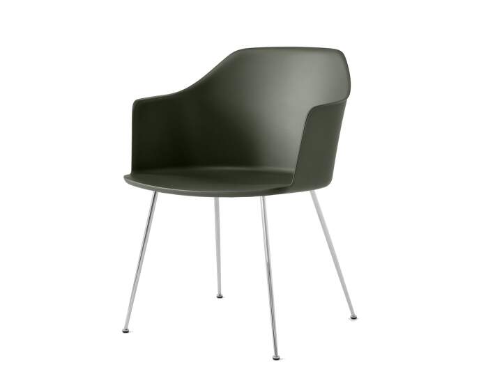 stolicka Rely HW33 Armchair, chrome/bronze green