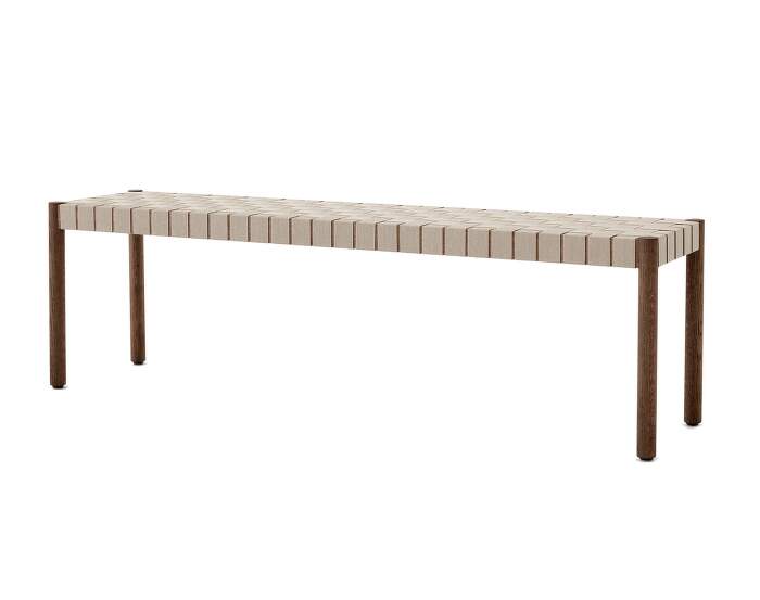 lavice-Betty TK5 Bench, smoked oak / natural webbing