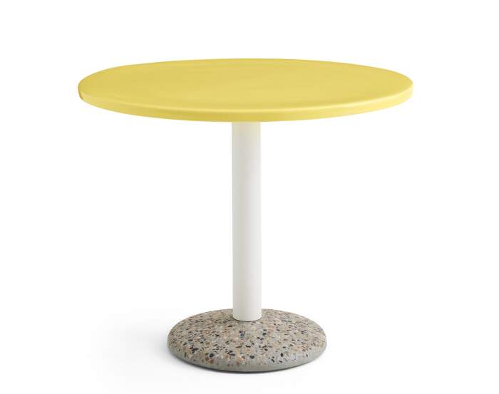 stul-Ceramic Table Ø90, bright yellow