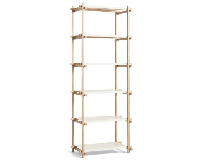 Policový systém Woody Column High, almond white