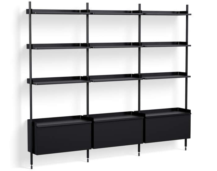 Policový systém Pier kombinácia 133, black