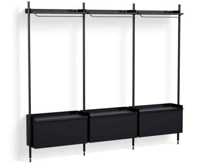 Policový systém Pier kombinácia 1003, black