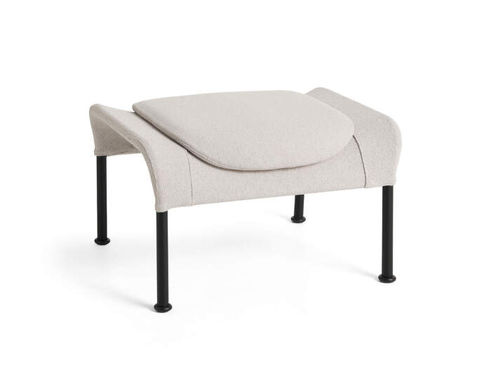 Otoman O2, light grey textile