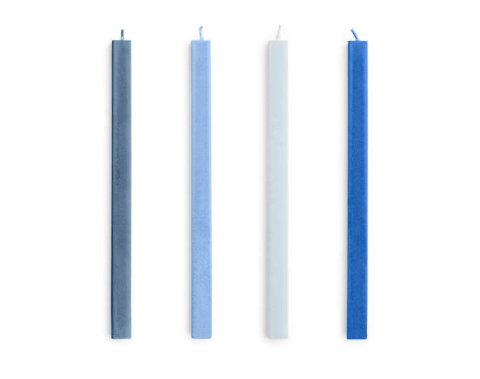 Sviečky Square Candle set 4ks, blues