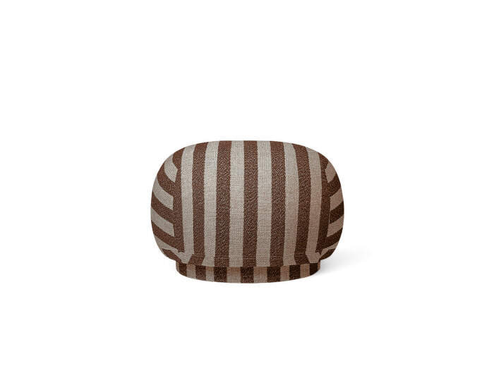 Pouf Rico Louisiana, sand/chocolate