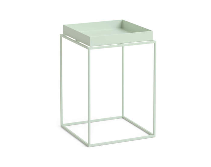 Stolek Tray Table 30x30 High, soft mint