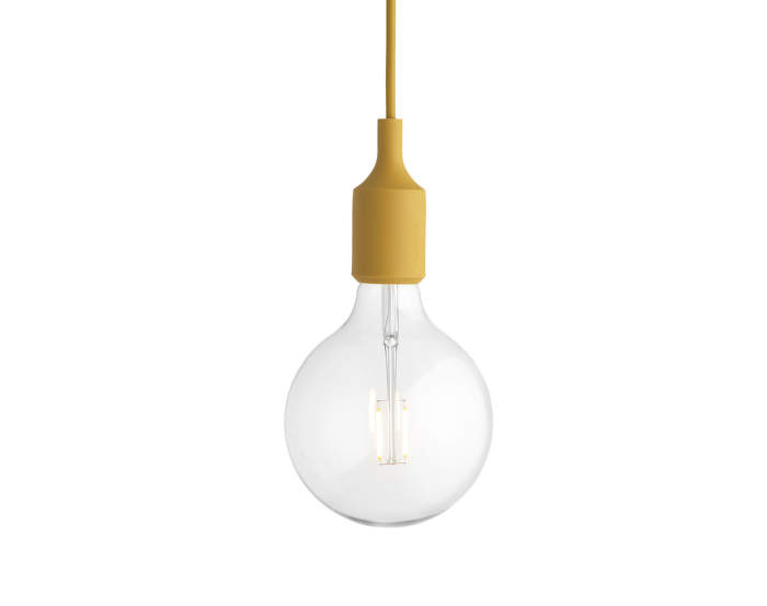 Závesná LED lampa Muuto E27, mustard
