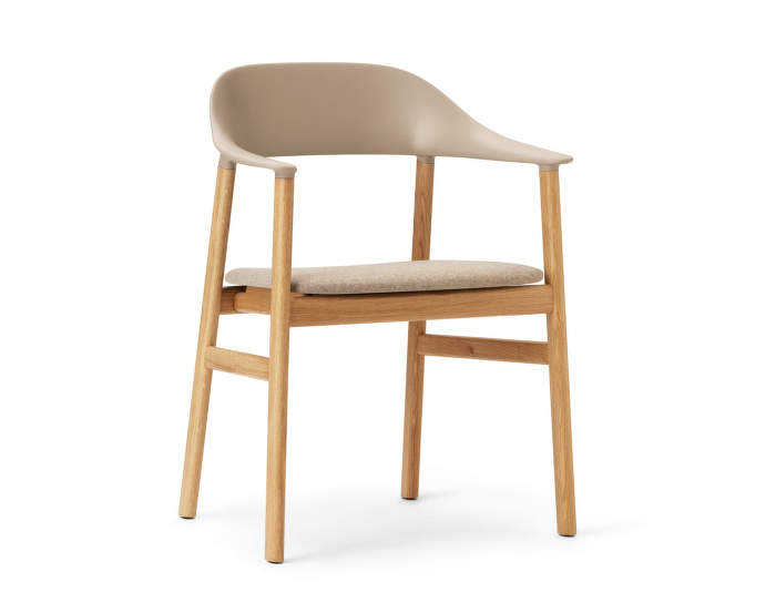 Stolička Herit Armchair Oak čalúnená, sand