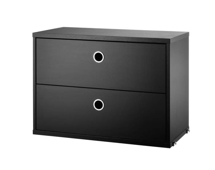 Komoda String Chest With Drawers 58 x 30, black