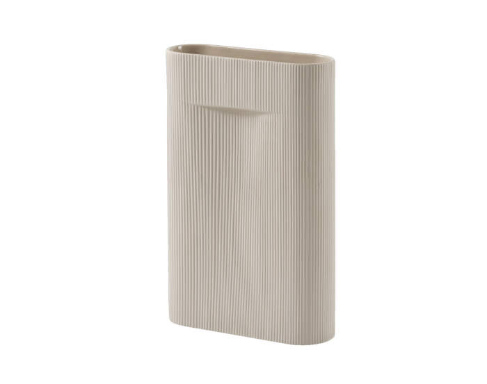 Ridge Vase H48, beige