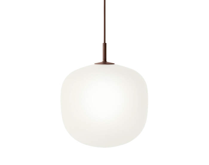 lampa Rime Pendant Lamp Ø25, opal/deep red