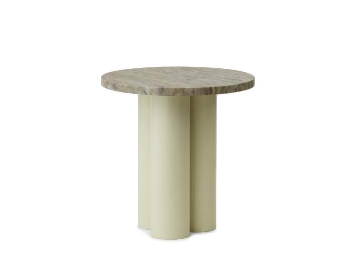 stolik-Dit Table, light green travertine silver