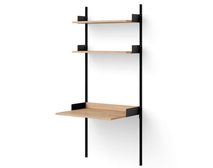 Policová zostava Study Shelf, oak/black