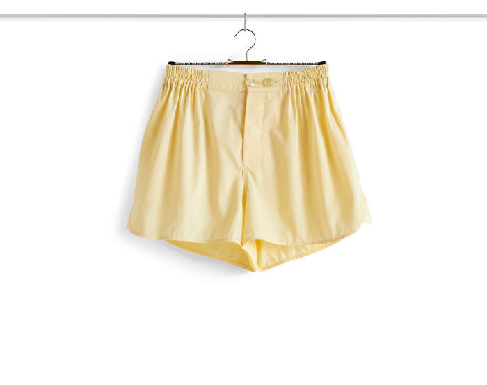 pyzamo-Outline Pyjama Shorts S/M, soft yellow