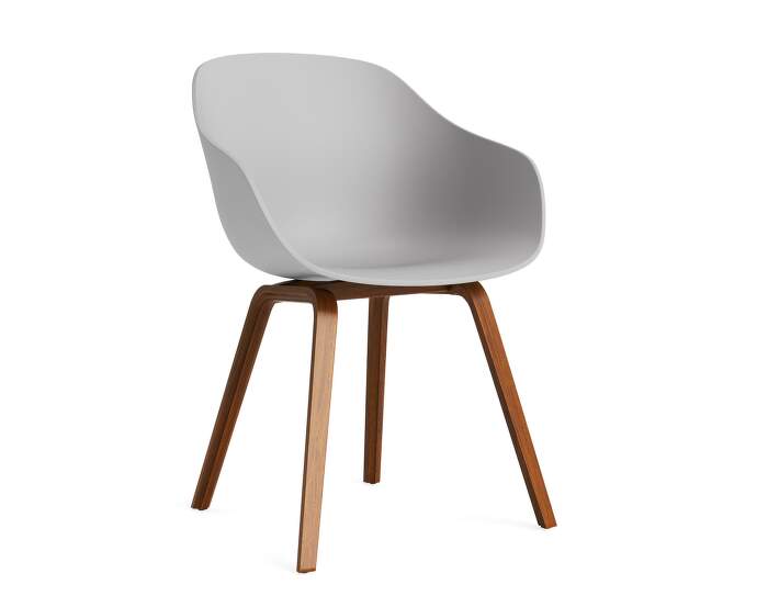 zidle-AAC 222 Chair Walnut, concrete grey