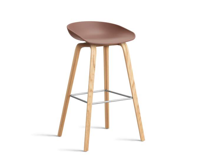 stolicka-AAS 32 Bar Stool High Oak, soft brick