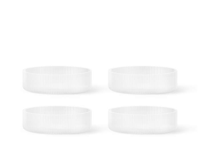 misky-Ripple Serving Bowls Set of 4, frosted