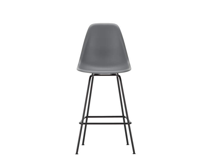 Barová stolička Eames Plastic Low, granite grey