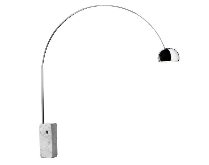 Stojacia LED lampa Arco, steel
