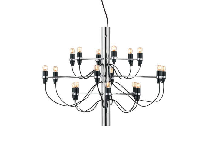 Luster 2097/18 Clear Bulbs, chrome