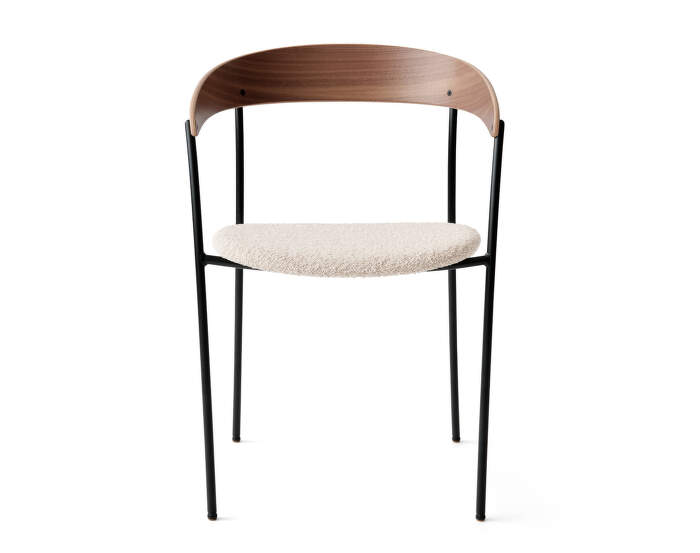 Stolička Missing Armchair, lacquered walnut/Barnum 24