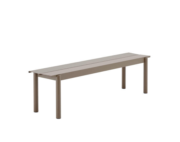 Lavica Linear Steel Bench 170 cm, taupe