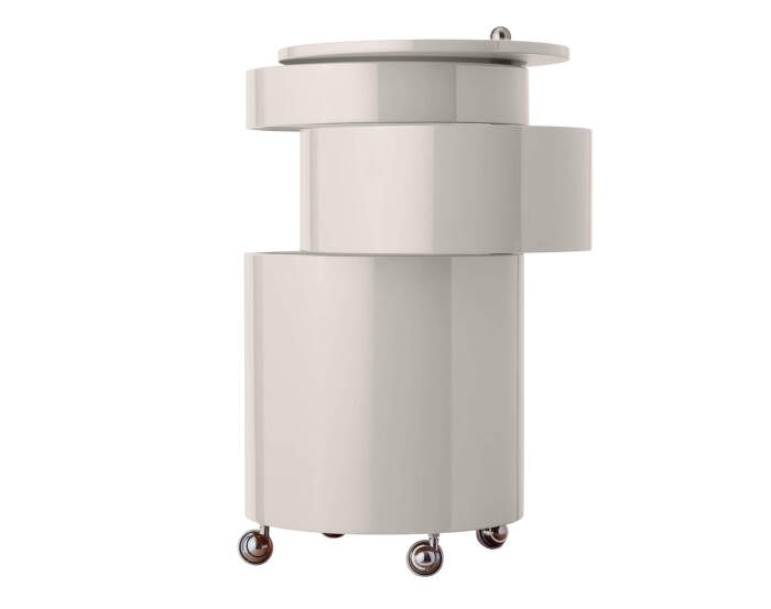 Stolík Barboy, glossy creamy white