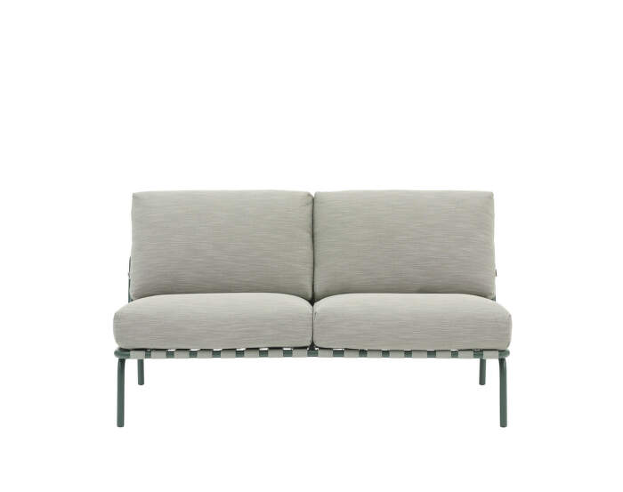 Pohovka Settle Sofa 2-Seater bez podrúčiek, Ribbed Weave 2/dark green