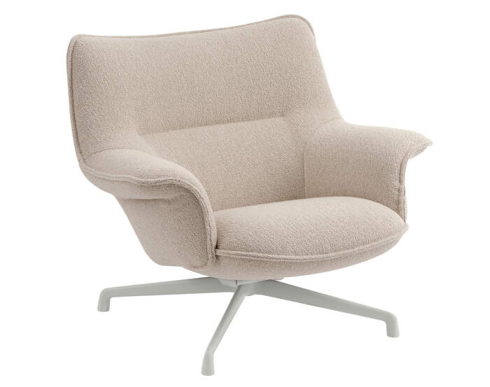 Křeslo Doze Lounge Chair Low Swivel, Heart 7  grey