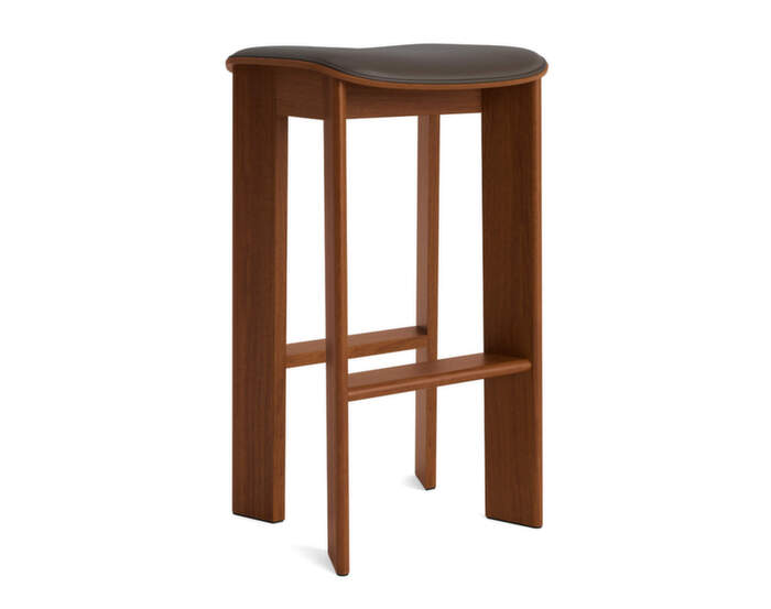 Barová stolička Chisel 30 H75, walnut / Grano chocolate