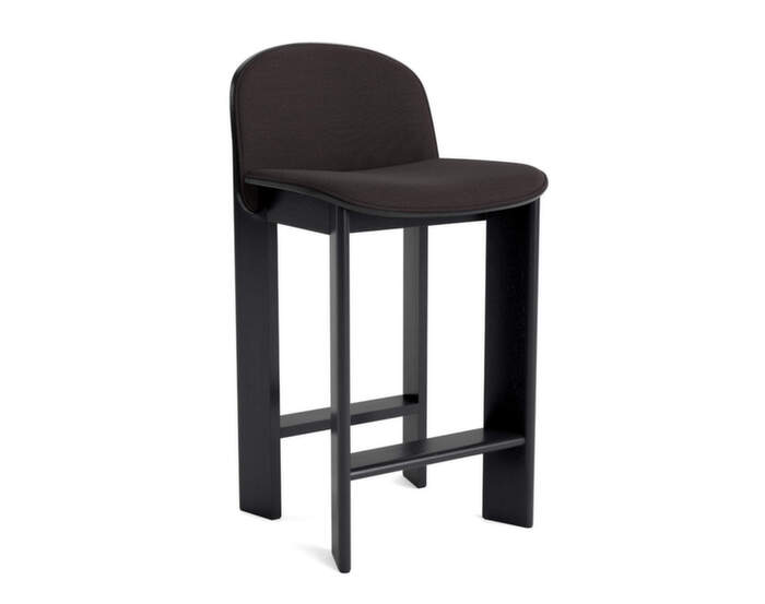 Barová stolička Chisel 35 H65, black oak / Steelcut Trio 383
