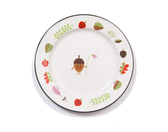 Tanierik Enamel Plate Acorn