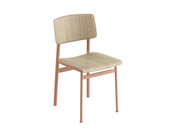 Stolička Loft, dusty rose/oak