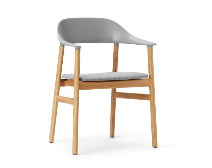 Stolička Herit Armchair Oak čalúnená, gery