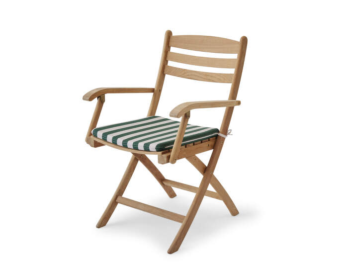 podsedak Selandia Armchair Cushion, light apricot / dark green stripe