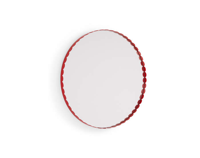 zrkadlo-Arcs Mirror Round, red