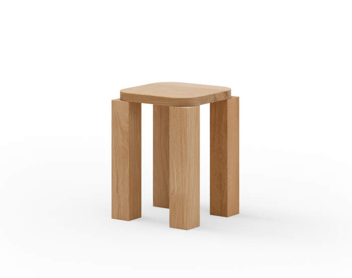 stolicka-Atlas Stool, natural oak